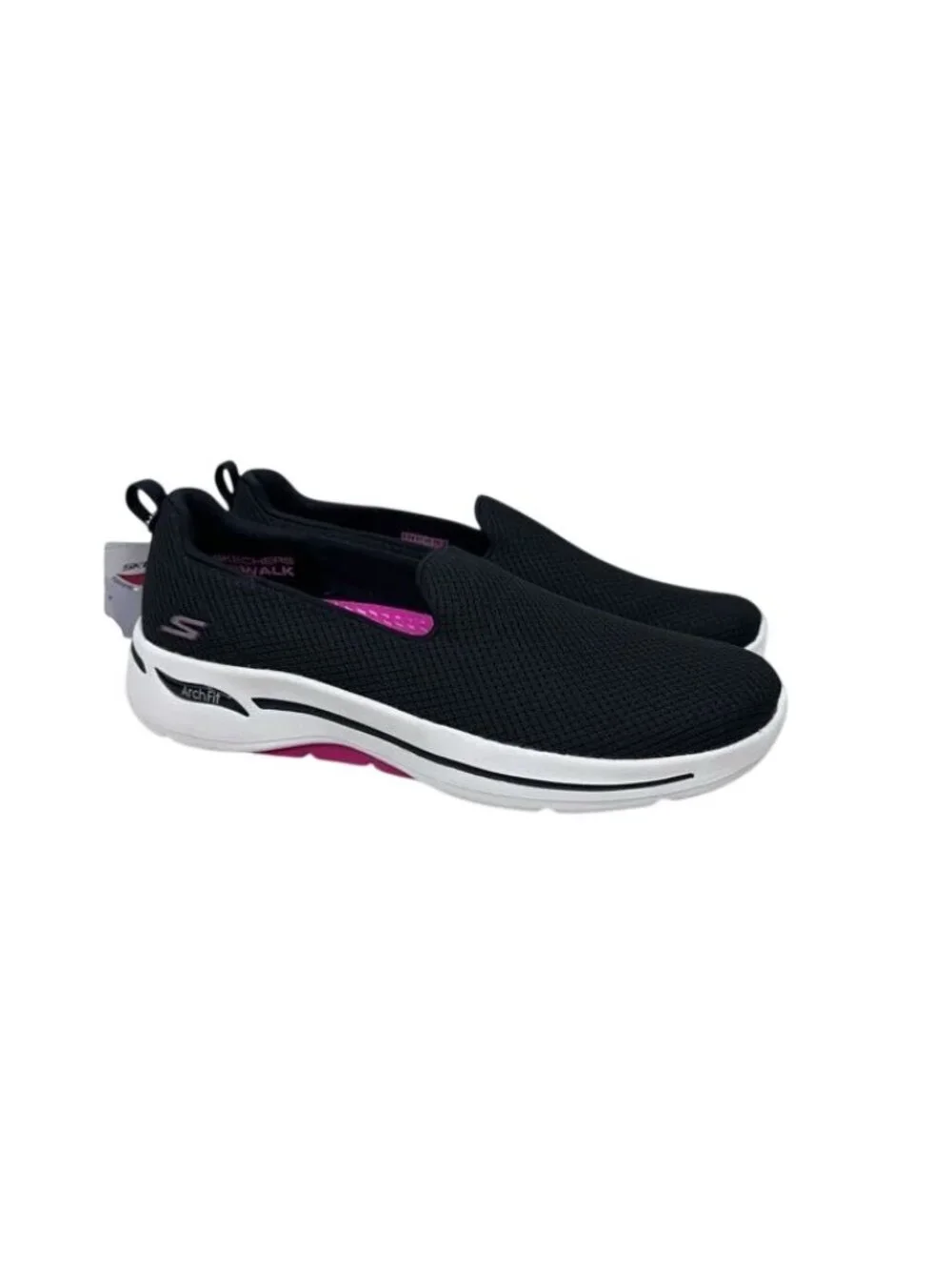 Skechers 124401 GO Walk Arch Fit Grateful Black Slip On Shoes Womens size 11 NEW